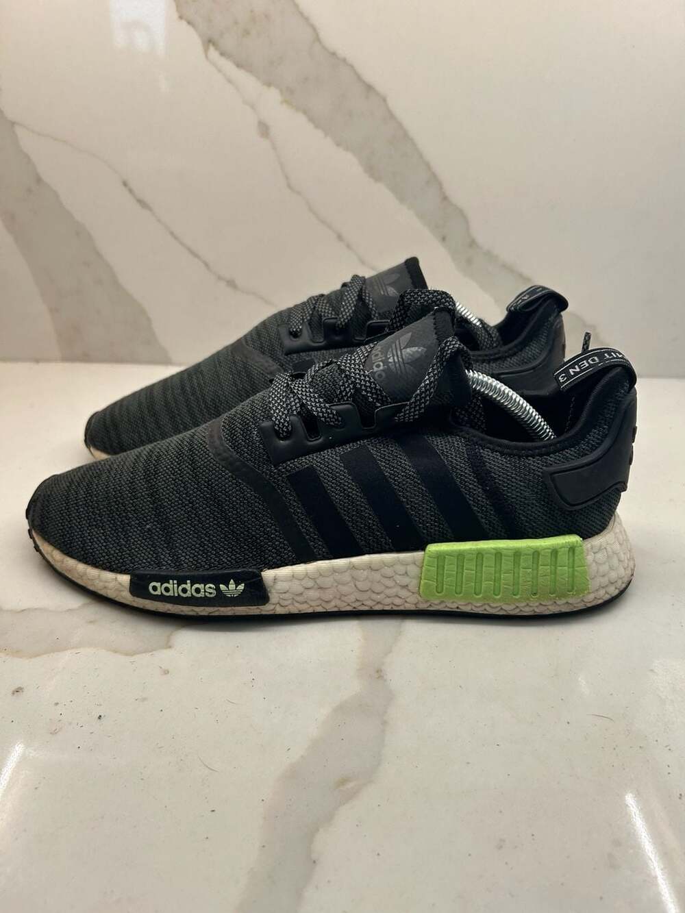 adidas NMD_R1 Runner Core Solar Black Night Cargo Grey Men size 13 (